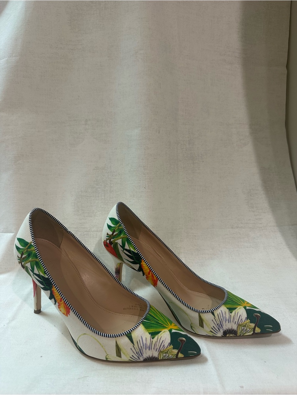 J Crew Elsie Pumps Jungle Leaf Size 6.5